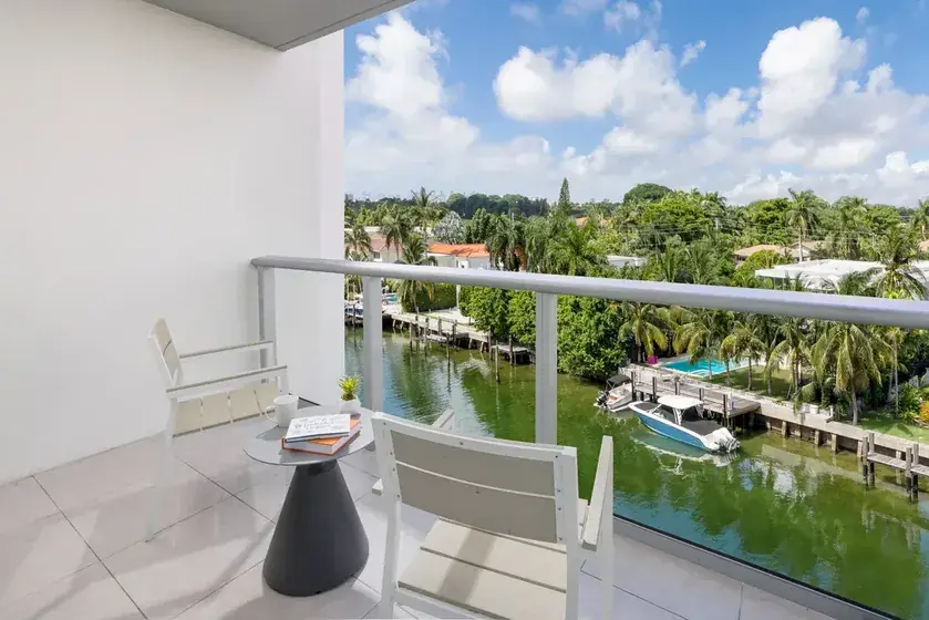 Bay Harbor Islands waterfront balcony view